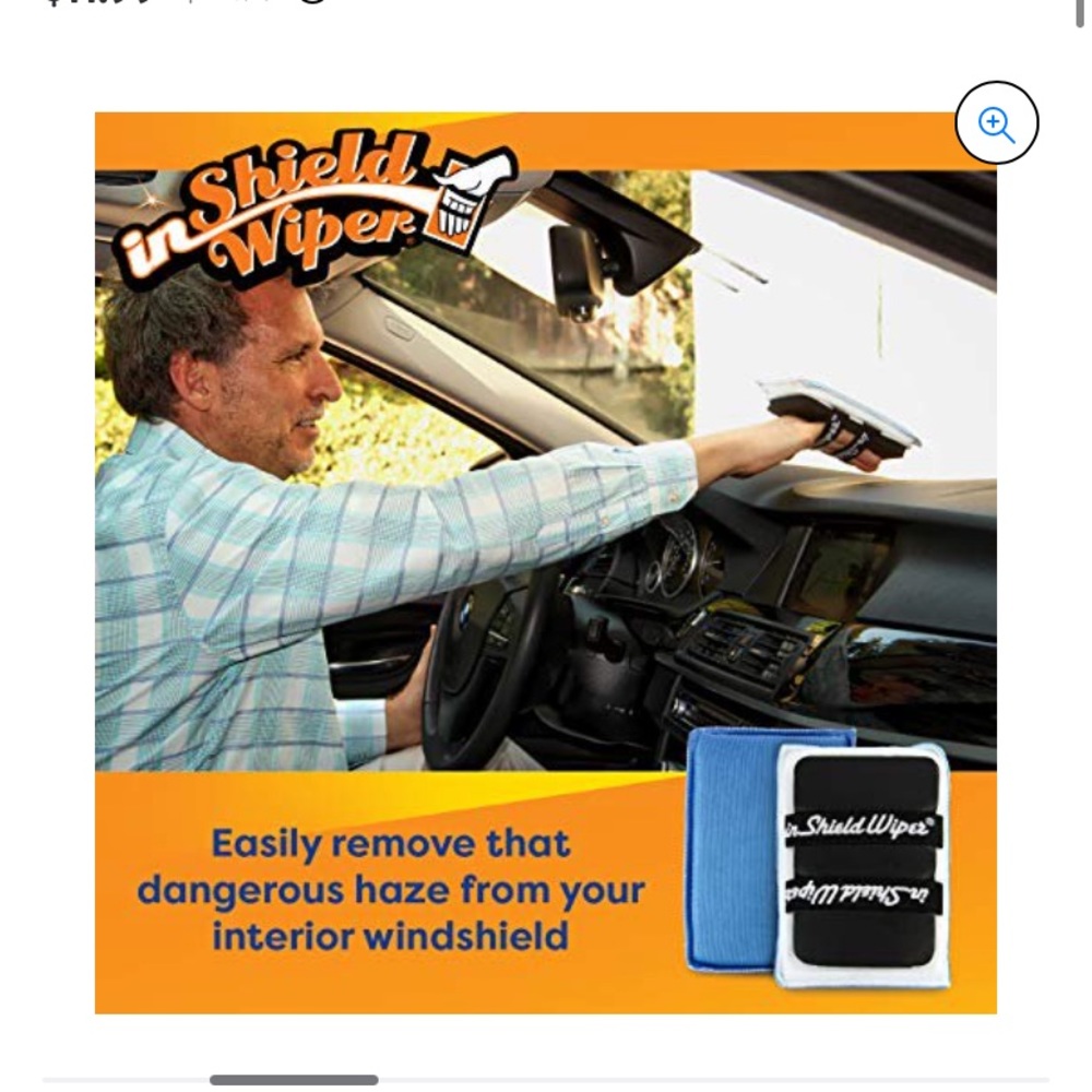In-shield wiper cleaning device